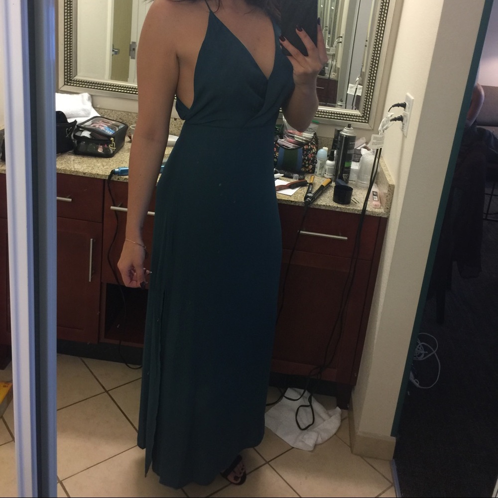 Dark teal dress size L